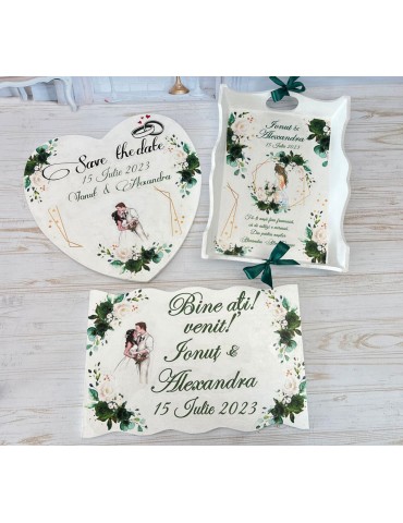 Placuta save the date din...