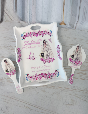 Set gatit mireasa nuante roz