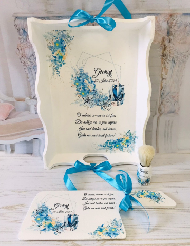 Set gatit ginere - albastru...