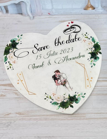 Placuta save the date din...