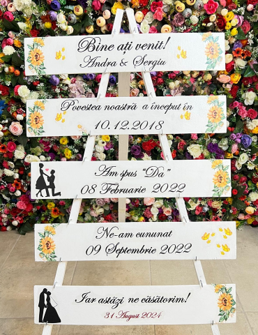 Stativ nunta cu tematica...