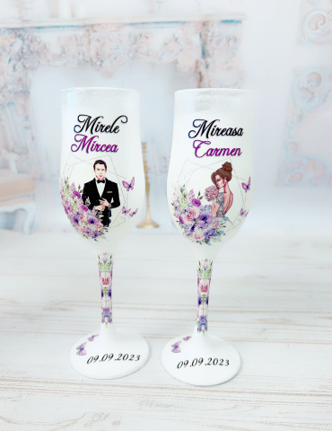 Pahare nunta personalizate...