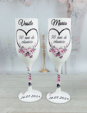 Pahare personalizate nuntă...