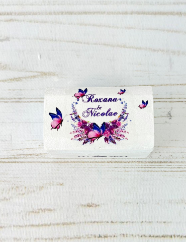 Cutie verighete din lemn...