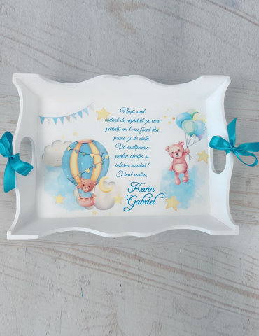 Tavita  cu mesaj multumire...