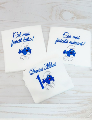 Set tricouri brodate pentru...