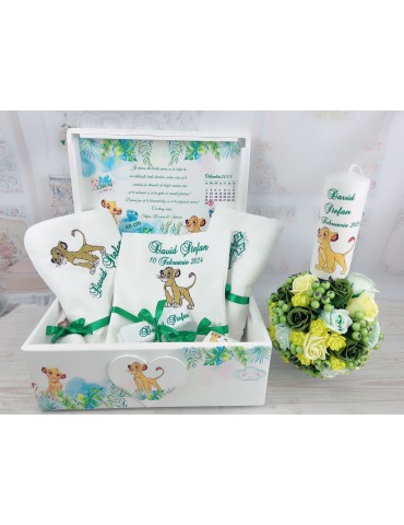 Trusou botez brodat cu...