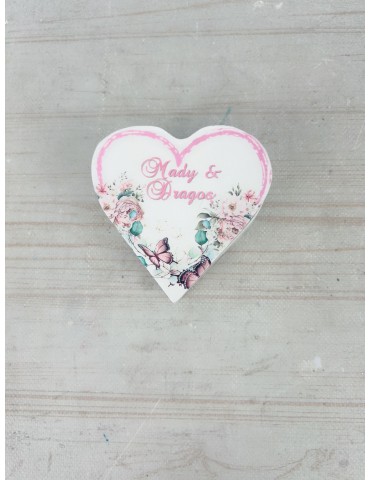 Cutie verighete din lemn cu...