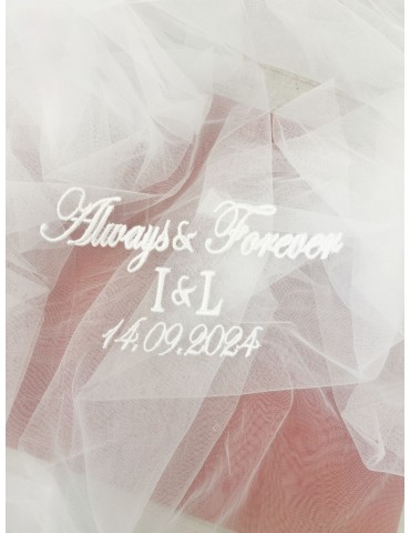 Personalizare voal mireasa