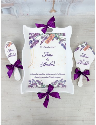 Set gatit mireasa cu lavanda