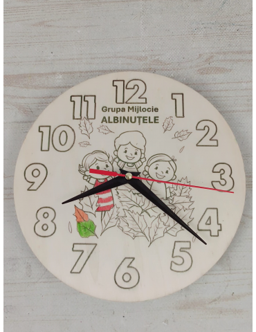 Ceas din lemn pentru pictat...