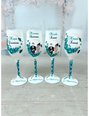 Pahare nunta pentru miri si...