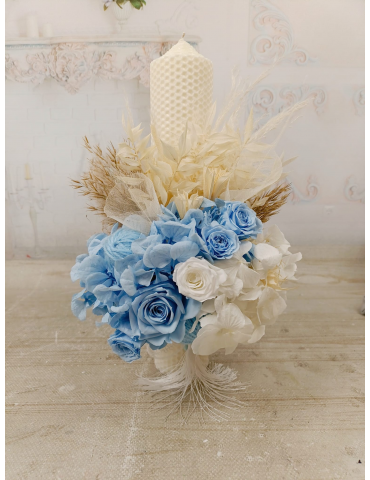 Lumanare de botez din ceara...