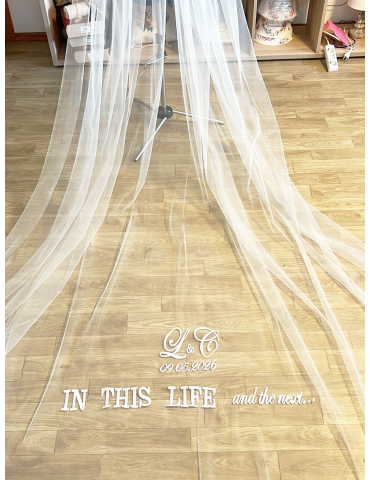 Personalizare voal mireasa...