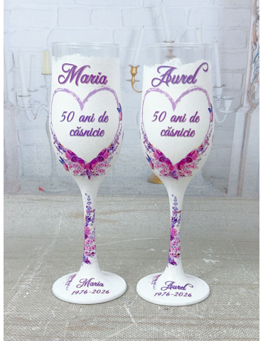 Pahare personalizate nuntă...