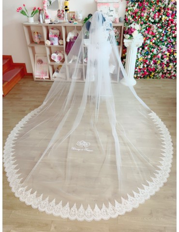 Voal Mireasă Cathedral 3x3...