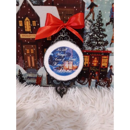 Glob Plat Blue Christmas