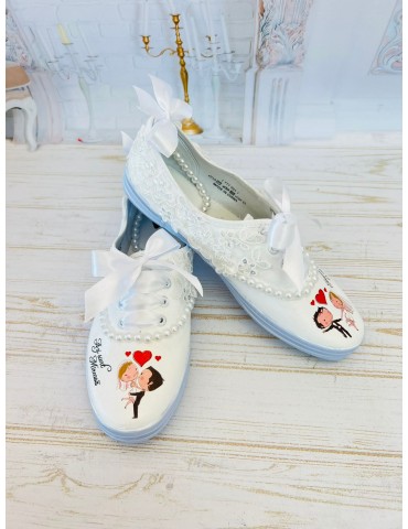 Tenisi mireasa personalizati