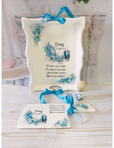 Set gatit ginere - albastru...