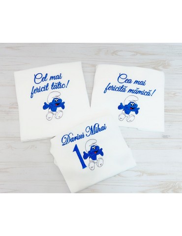 Set tricouri brodate pentru...