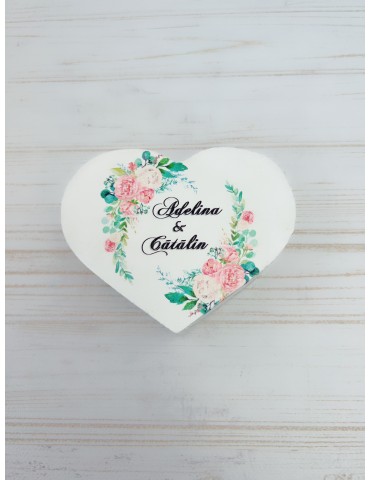 Cutie verighete verde si roz