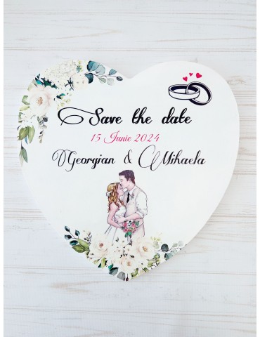Placuta save the date din...
