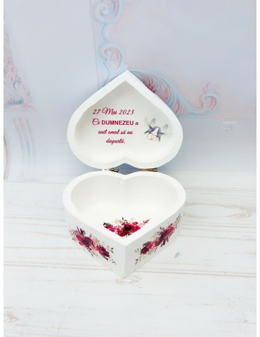 Cutie verighete burgundy...