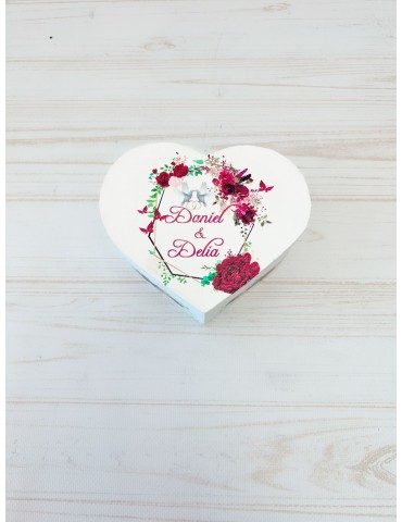 Cutie verighete burgundy...