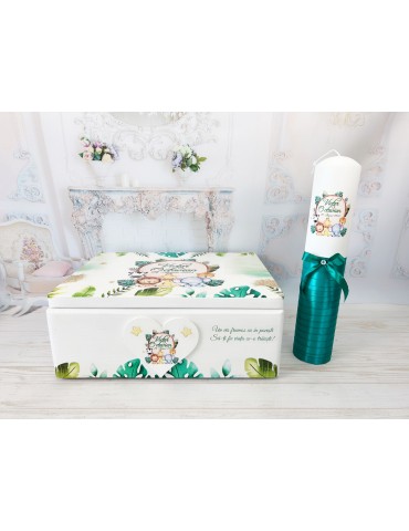 Set de botez brodat cu...