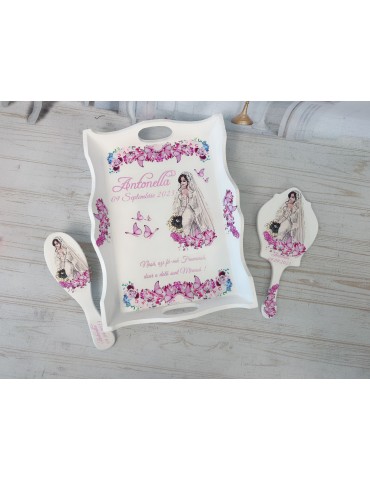 Set gatit mireasa nuante roz