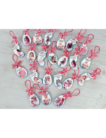 Medalion - glob din lemn...