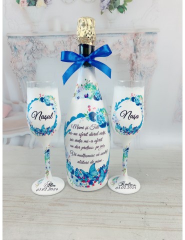 Set sampanie personalizat -...