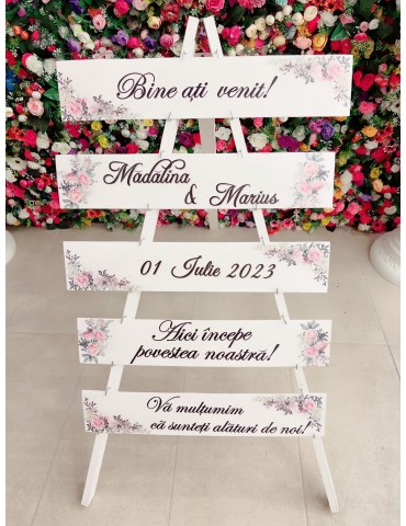 Stativ nunta nuante roz pal