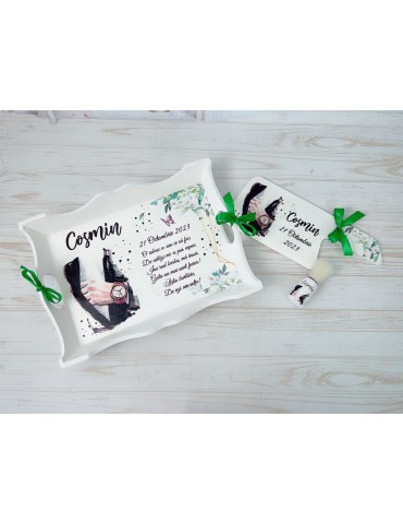 Set gatit ginere verde si gri