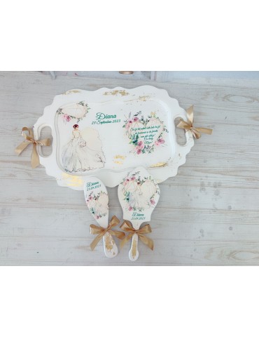 Set gatit mireasa cu foita...