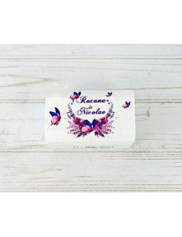 Cutie verighete din lemn...