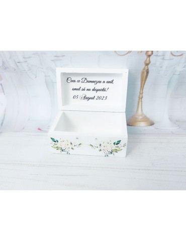 Cutie verighete din lemn...