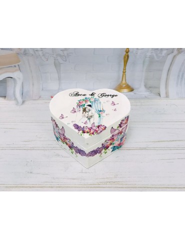 Cutie verighete din lemn...