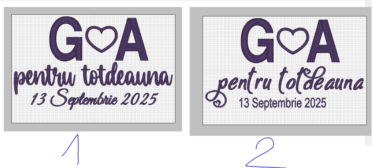 Simulare grafica pentru voal personalizat